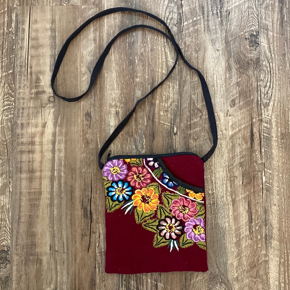 Guatemalan artisan embroidered crossbody